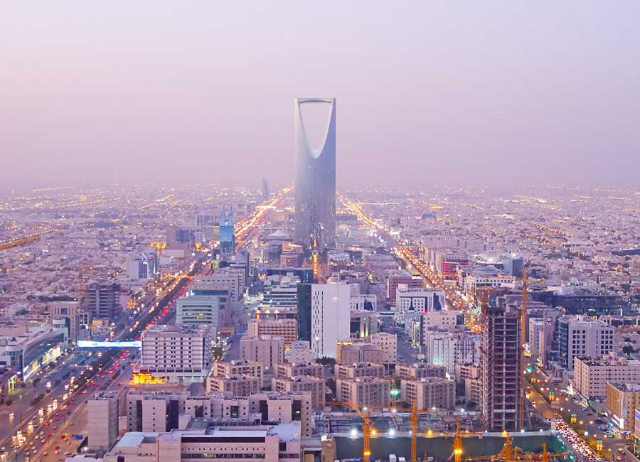 Riyadh Skyline At Dusk