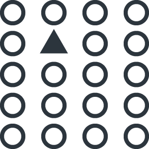 triangle among dots icon